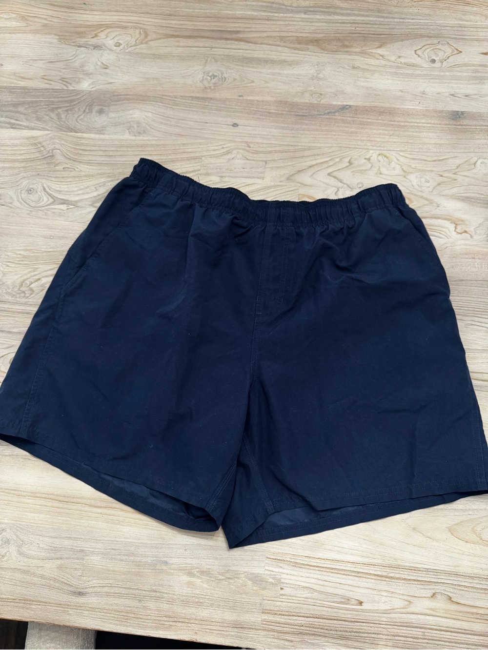 Y2K Nike Men's Navy Elastic Waist Swim Shorts